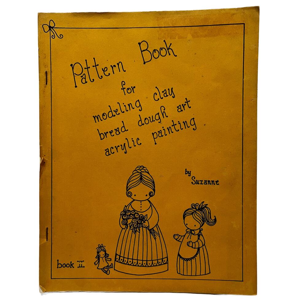 VTG Pattern Book for Modeling Clay Bread Dough Art Acrylic Painting Book